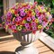 Artificial Fake Summer Bouquets Plants Flowers for Outdoor Spring Summer Decor
